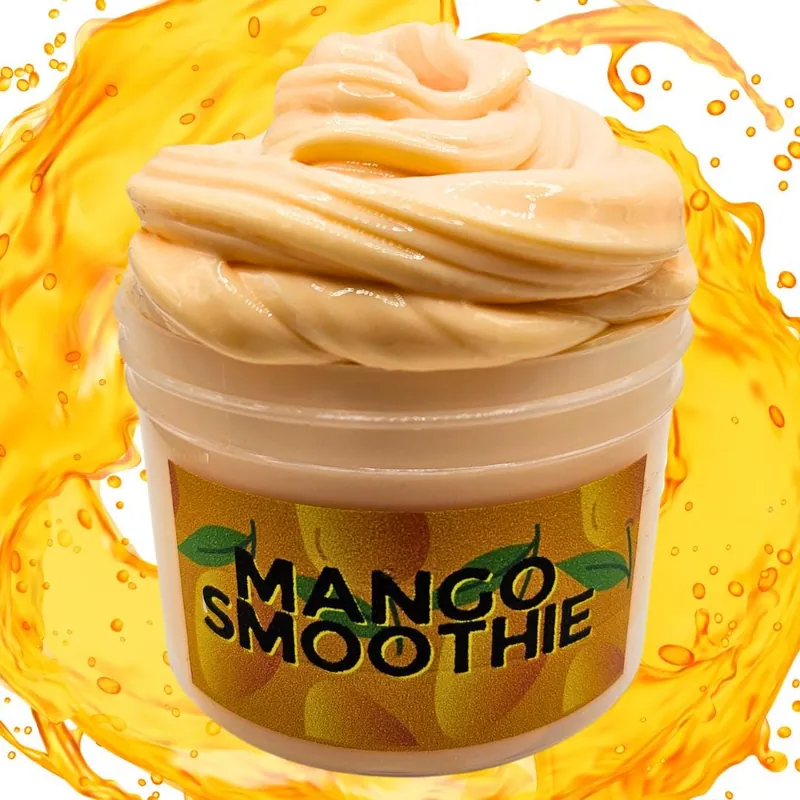 Mango Smoothie jar of creamy orange butter slime